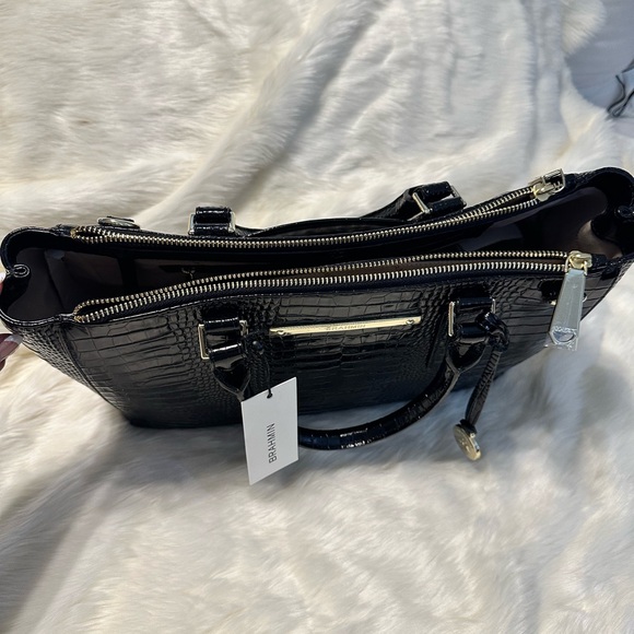 Brahmin Satchel Black Handbag - Picture 5 of 9